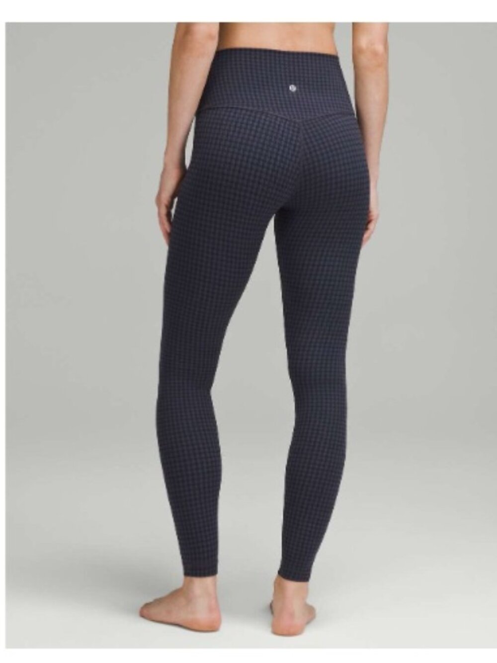 Lululemon Align High-Rise Pant 28", Micro Houndstooth Blue Multi | Size 4 - Picture 3 of 9